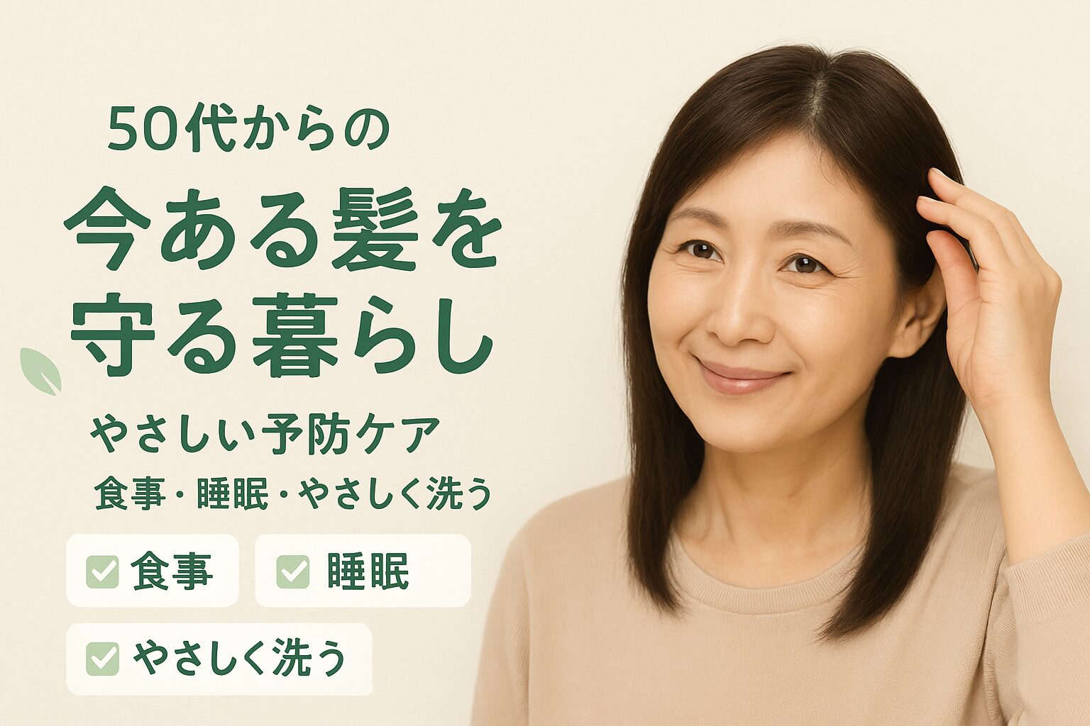 今ある髪を守るくらしの画像