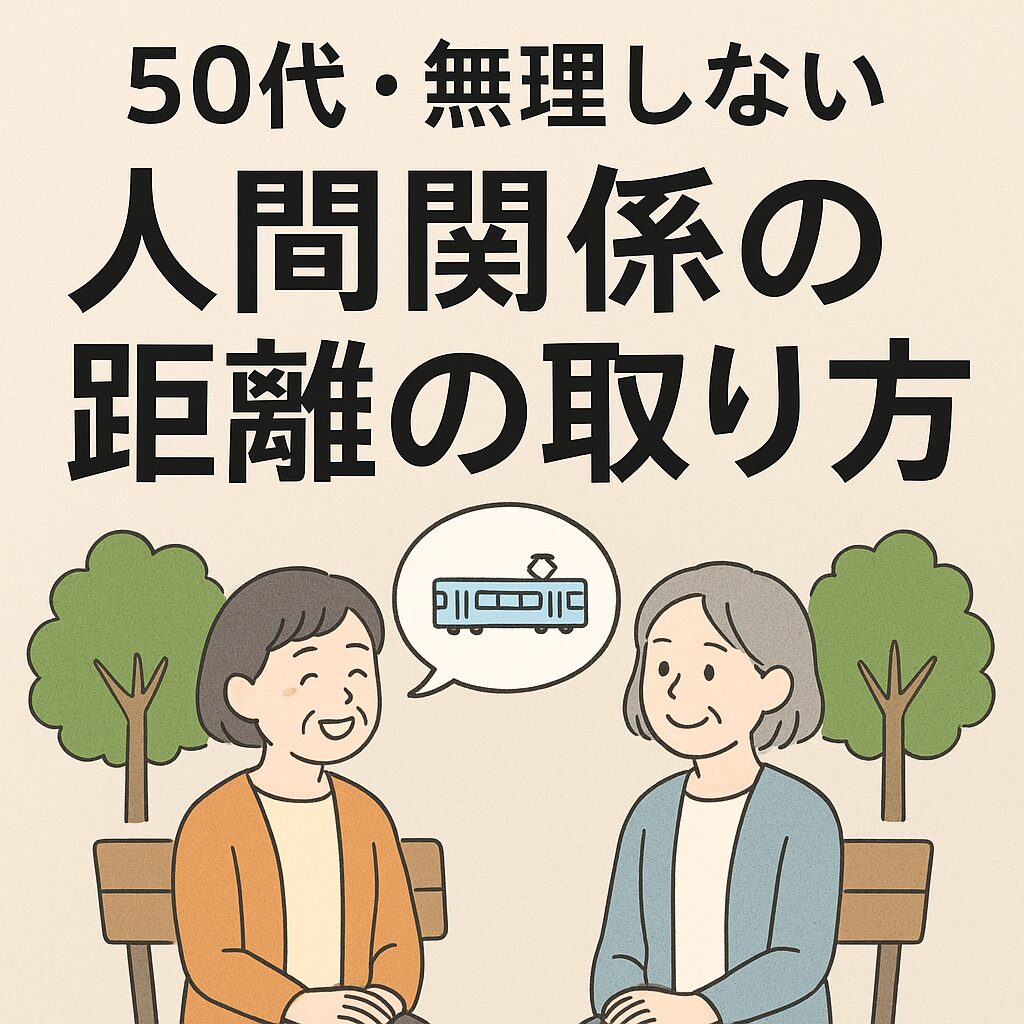 【心の断捨離】50代・無理しない人間関係の距離の取り方