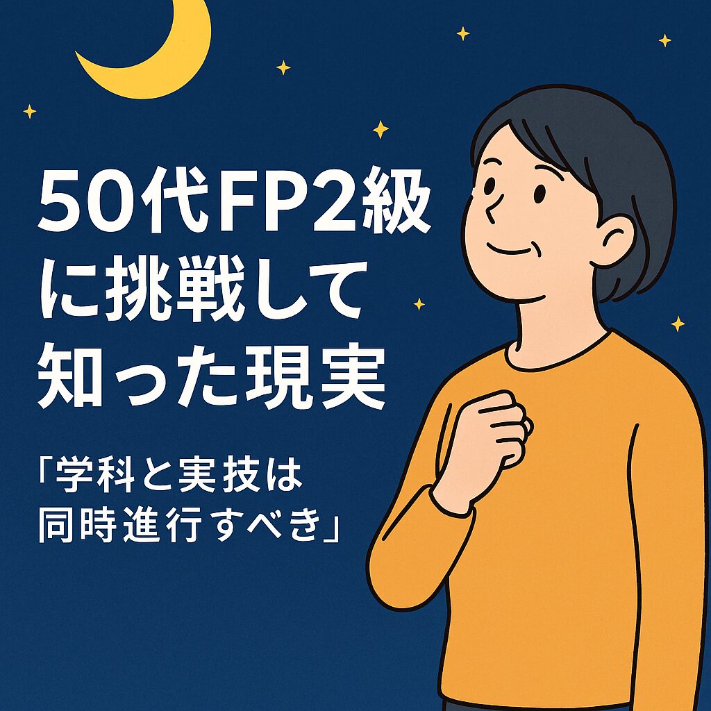 前編|50代FP2級|私は学科に手が届きませんでした。再挑戦です!