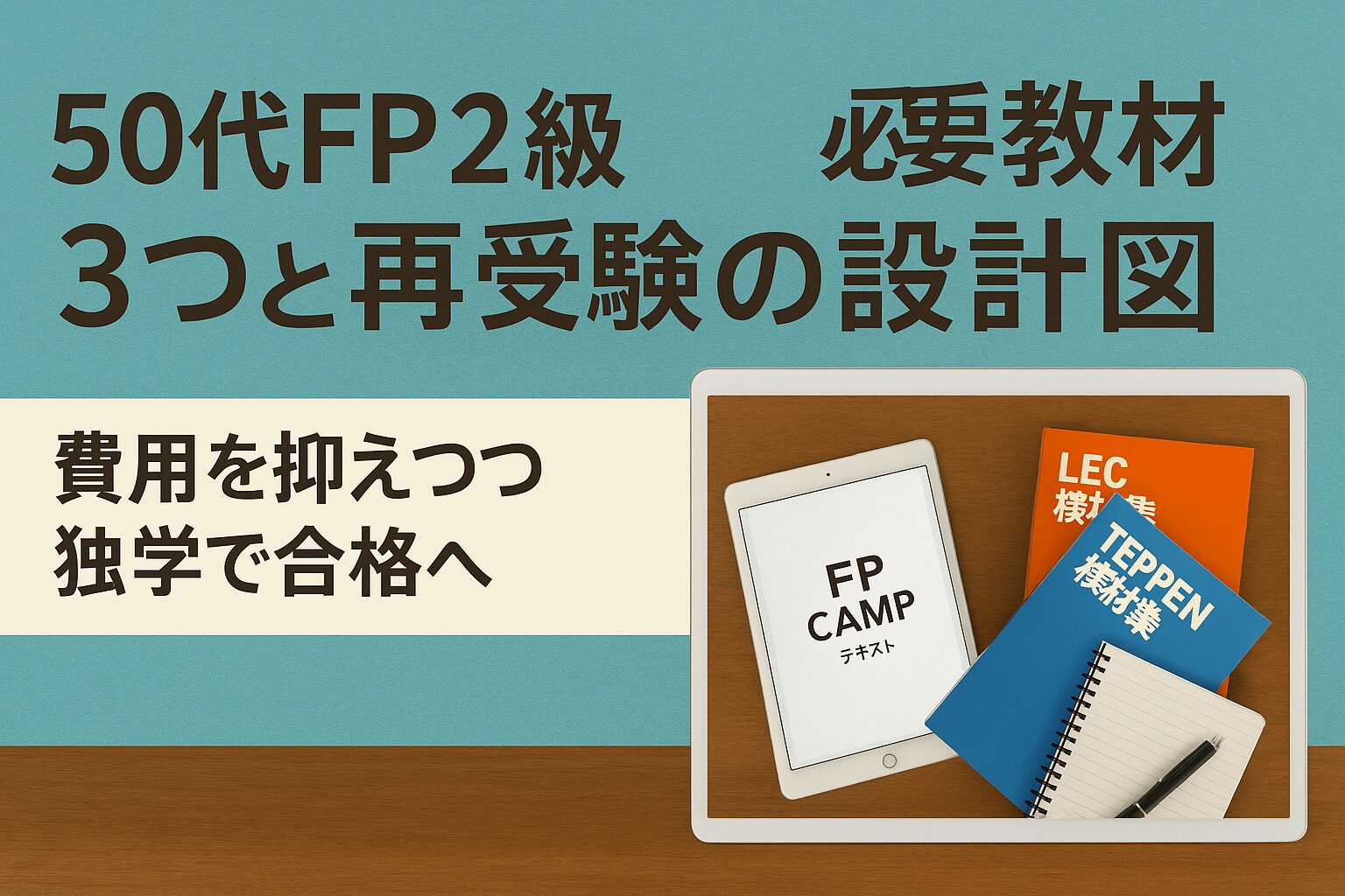 後編|50代FP2級:独学でつまずいた私が気づいた“必要な教材”と、再受験までの勉強設計