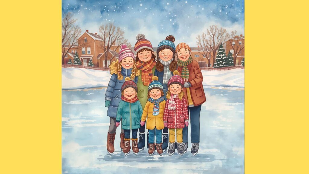 正月の家族が集う画像