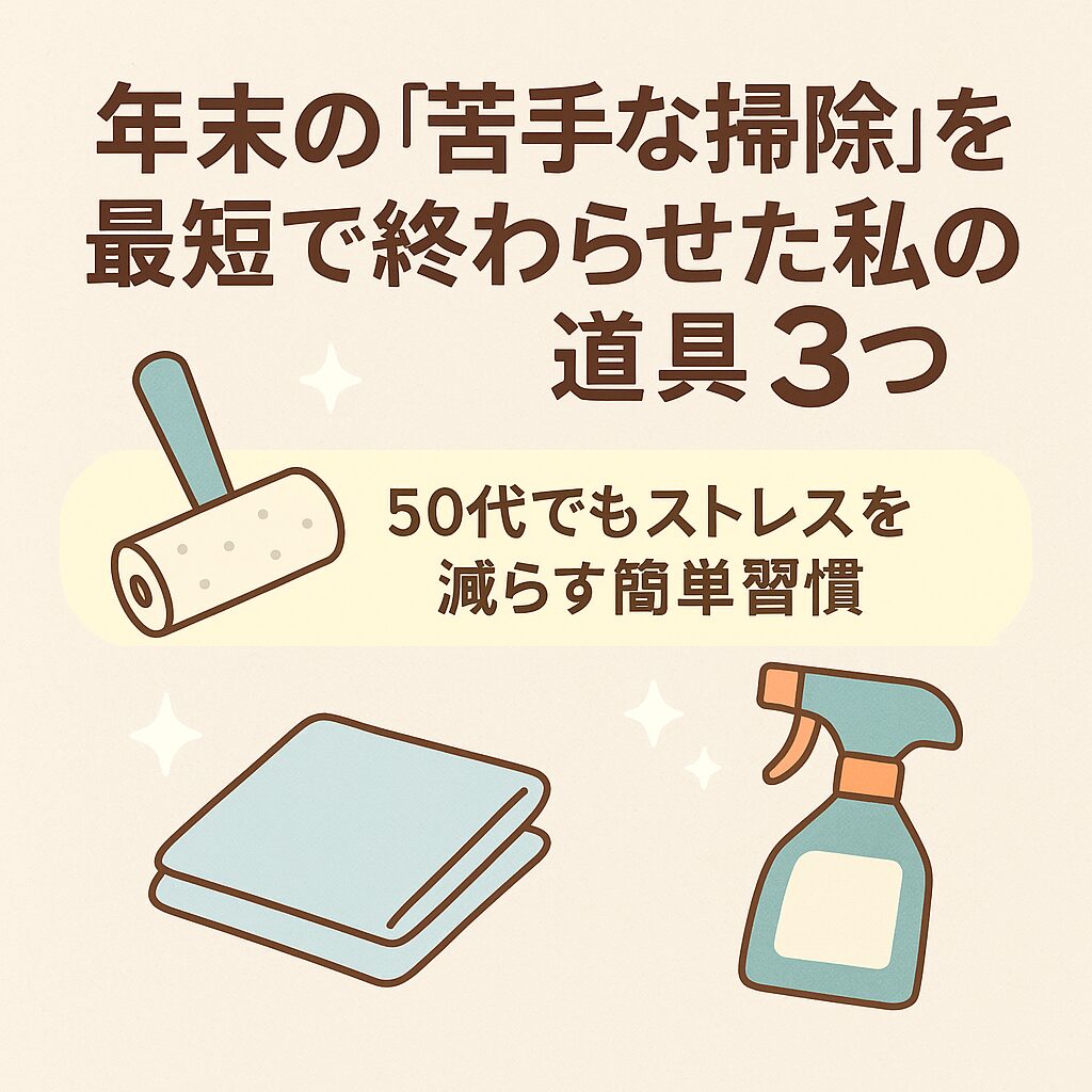 年末の苦手な掃除を解消する方法の画像