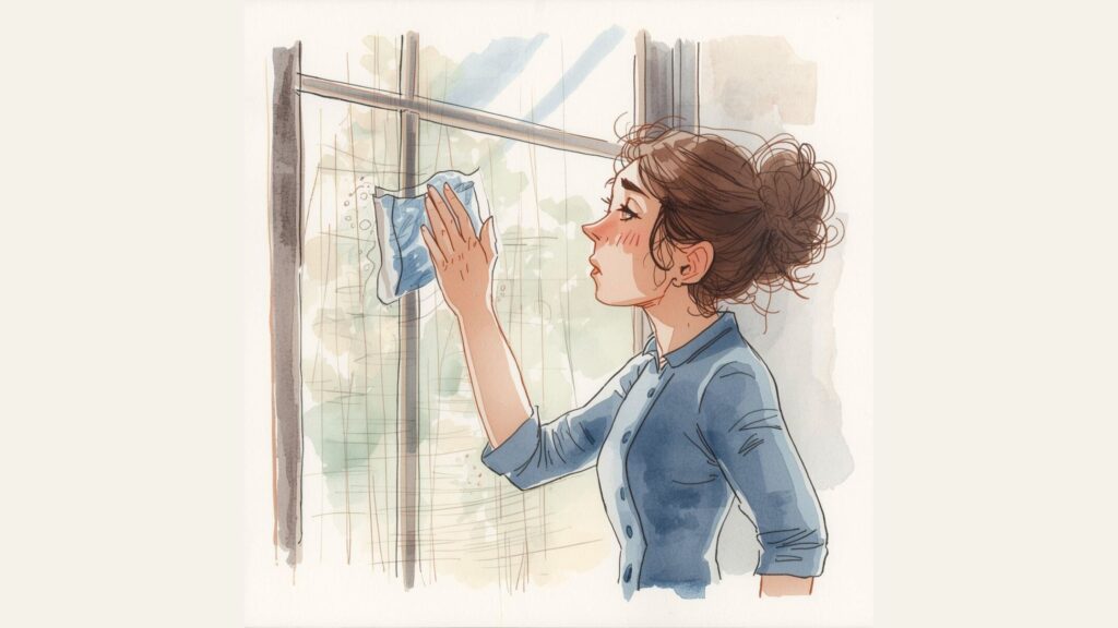 掃除をする画像