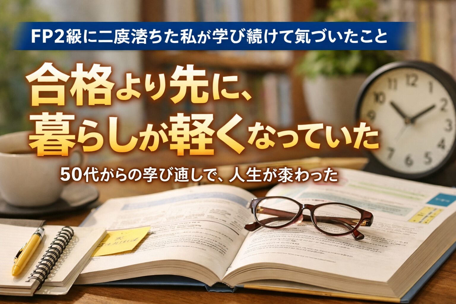 FPは不合格だったけど、まげずに学習しようと頑張る画像