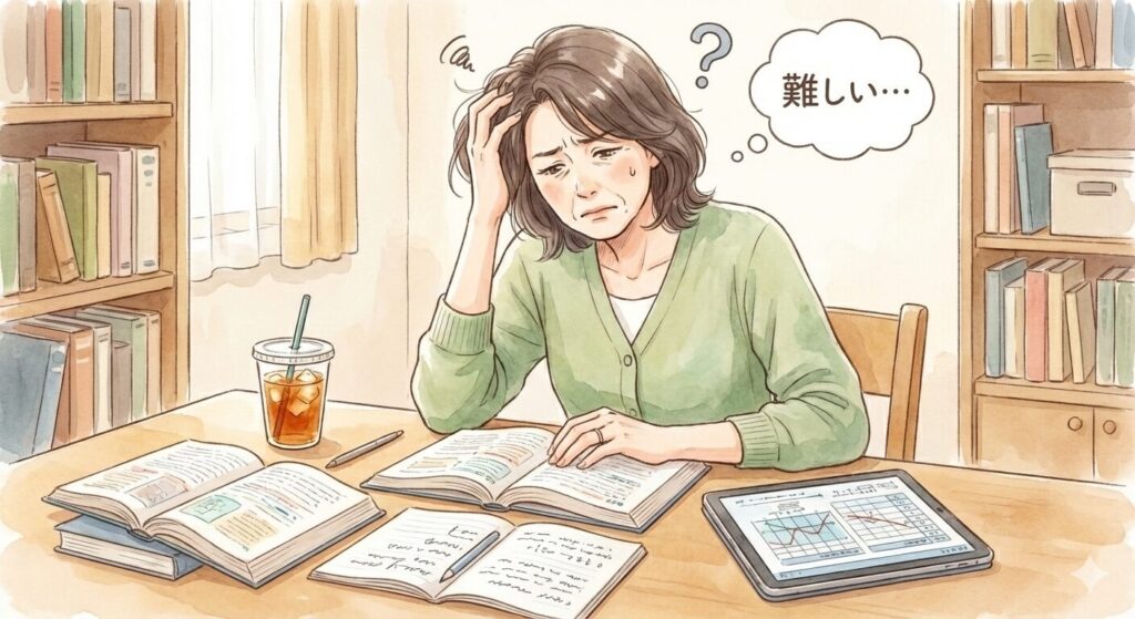 50代女性が学習がキツくなる画像