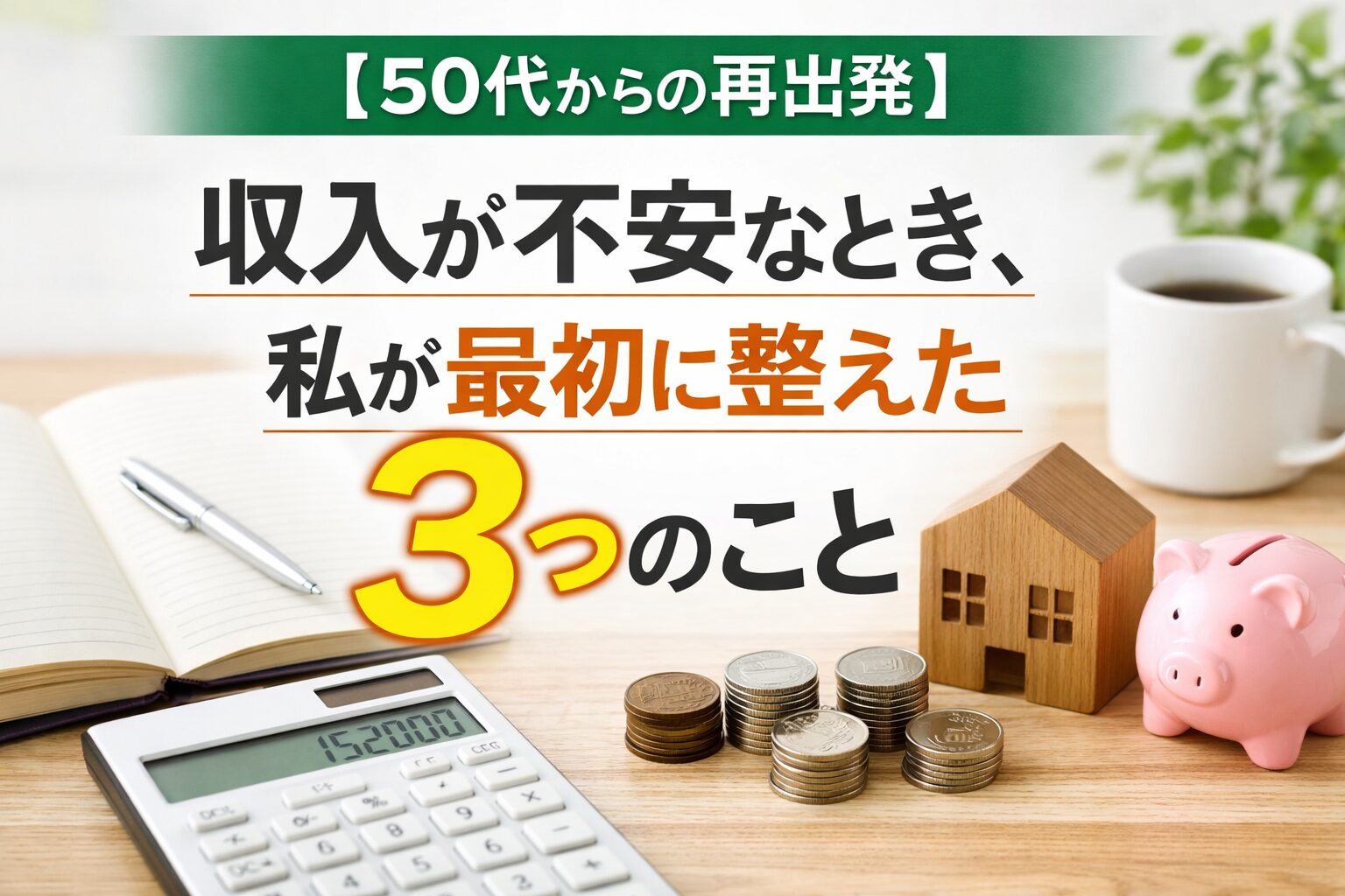 収入が不安のとき、整えるべきものの画像