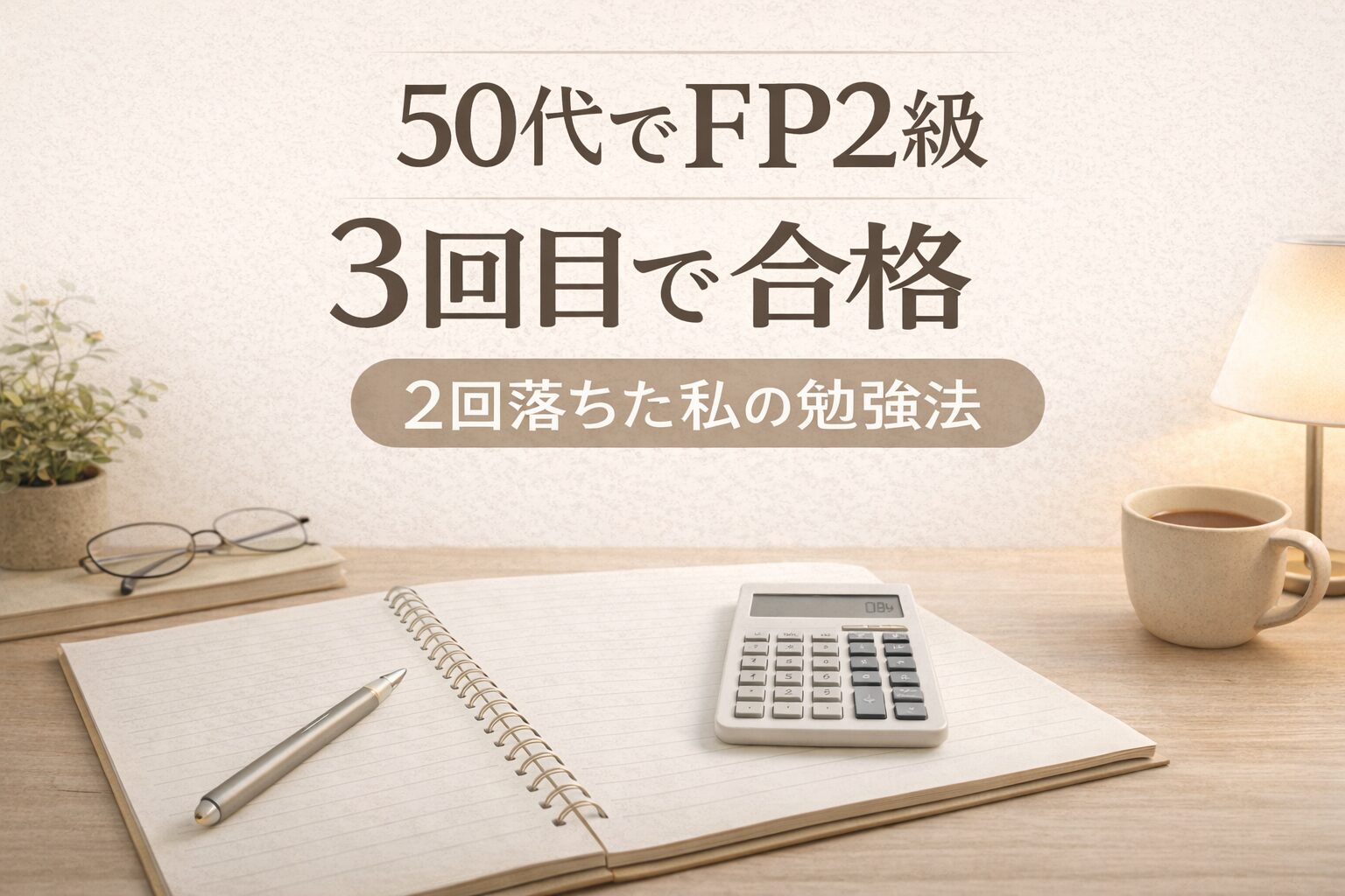 50代でFP2級3回目で合格の画像